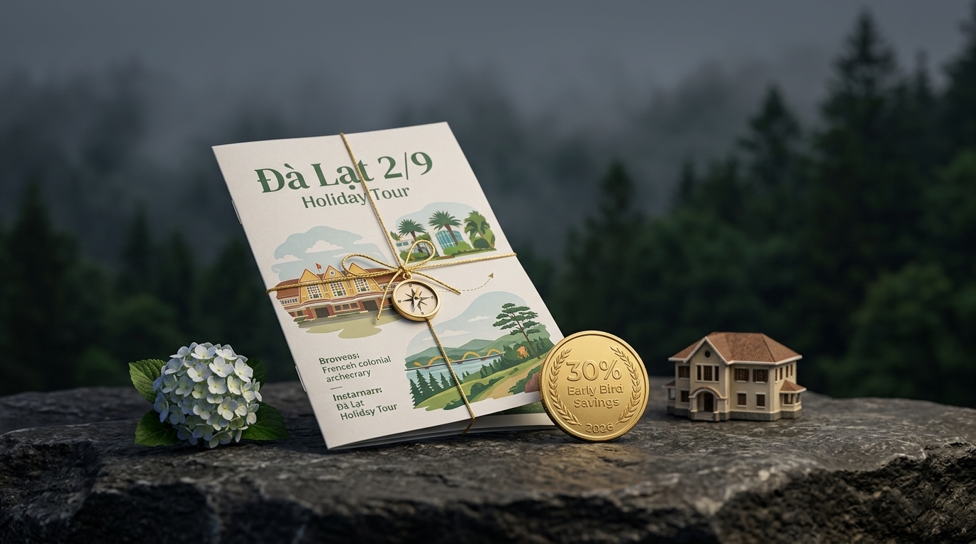 Tour Đà Lạt Lễ 2/9 Giá Rẻ Trọn Gói 2026 — Đặt Sớm Tiết Kiệm 30%